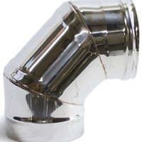 CURVA 90o C/ABRACADEIRA INOX 120MM
