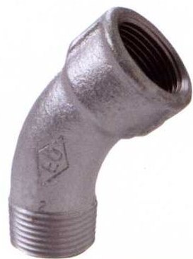 CURVA M/F 45o GALVANIZADA   1.1/4″ F040