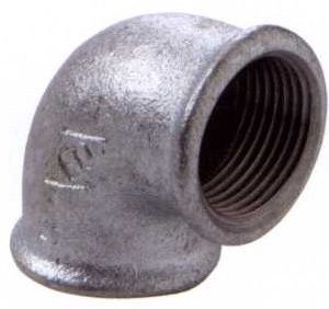 JOELHO SIMPL.90o GALVANIZADO  3/8" F090