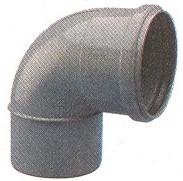 1001452 CURVA 90o DESC.75   CINZ