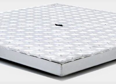 TAMPA RASA  INOX B125 400x400MM