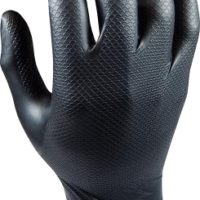 LUVA NITRIL(CX.50)PRET.578BK/NR S-7