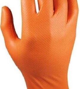 LUVA NITRIL(CX.50)LARA.580OR/XL10&