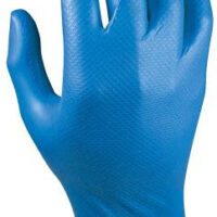 LUVA NITRIL(CX.50)AZUL 580BL/S-7&