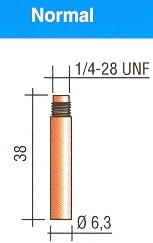 MD0003-08 BICO LG 1/4UNF MAXI0,8&