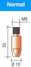 MD0005-10 BICO M8 P/REF.AGUA 1,0&