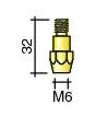 MD0131-00 SUPORTE BICO M6 PLUS36&