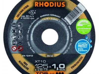206163DISC.C/INOX 125×1,0x22 XT10