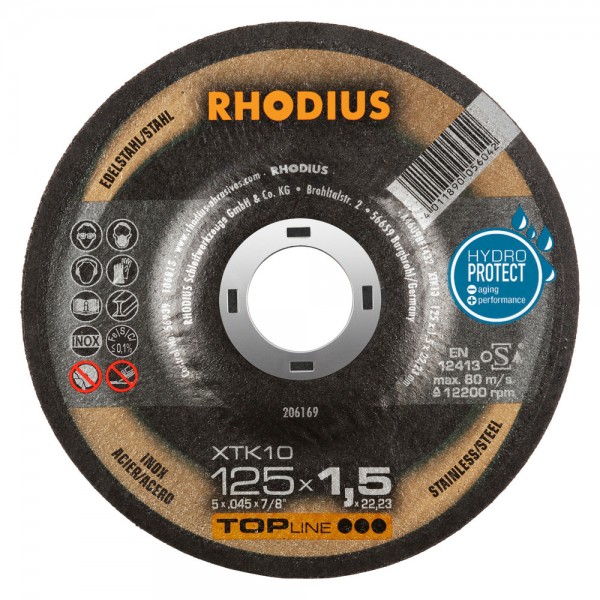 206169DISC.C/INOX 125×1,5x22XTK10
