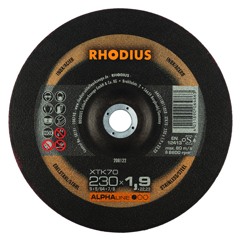 208122DISC.C/INOX 230×1,9x22XTK70