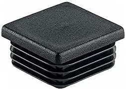 TERMINAL PL/QD.P/TUBO 30×30 PRETO