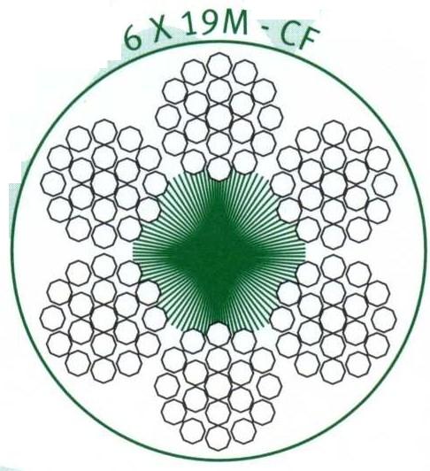 CABO ACO GALV.6×19+1  6MM  (50M)