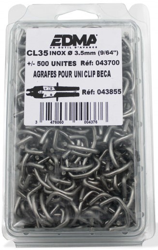 AGRAFE INOX 3,5MM 437 PT/QUICKFIX