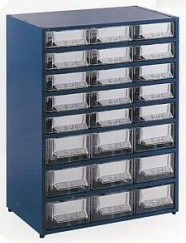 ESTANTE METAL-PLAST.AZUL 24G N24