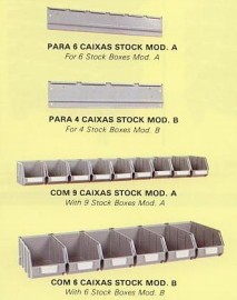REGUA SUPORTE P/6 CX.STOCK MOD.B