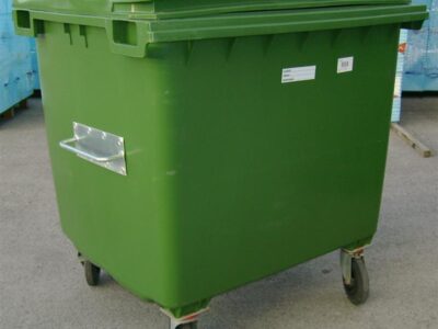 CONTENTOR LIXO VERDE 1000LT OSCH$