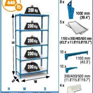 937006 EST.SIMONCLICK A/B 5P 2x1,1x0,4M$
