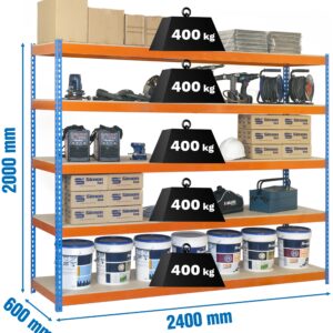 945964 EST.ST2406-5 A/L 5PT 2x2,4x0,60M$