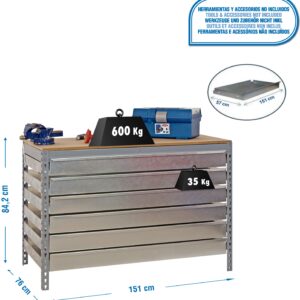 932933 BANC.6/GV. 840x1500x600CZ BT5BOX$