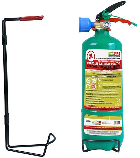 144349 ECOFIRE EXTINTOR VERDE 2LT C/SUP.