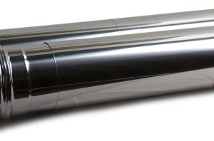 TUBO RIGIDO INOX 1MT C/ABRACADEIRA 200MM