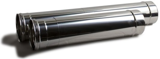 TUBO RIGIDO INOX 1MT C/ABRACADEIRA 200MM